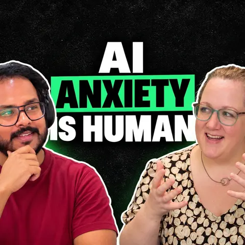Artwork for Human Presence in an Exponential World: AI, Exhaustion, and Authentic Marketing with Rachel Allen