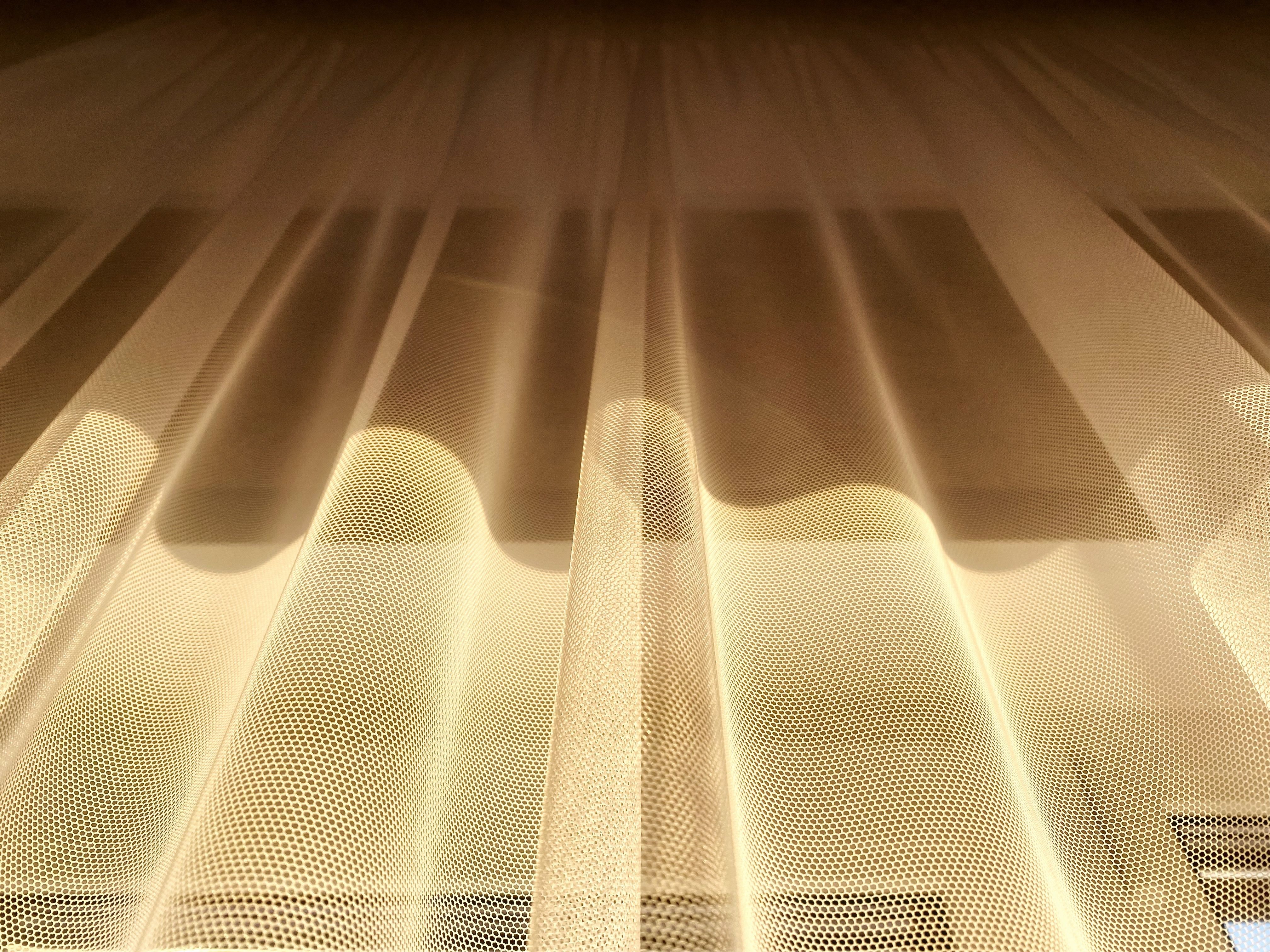 morning light through curtains