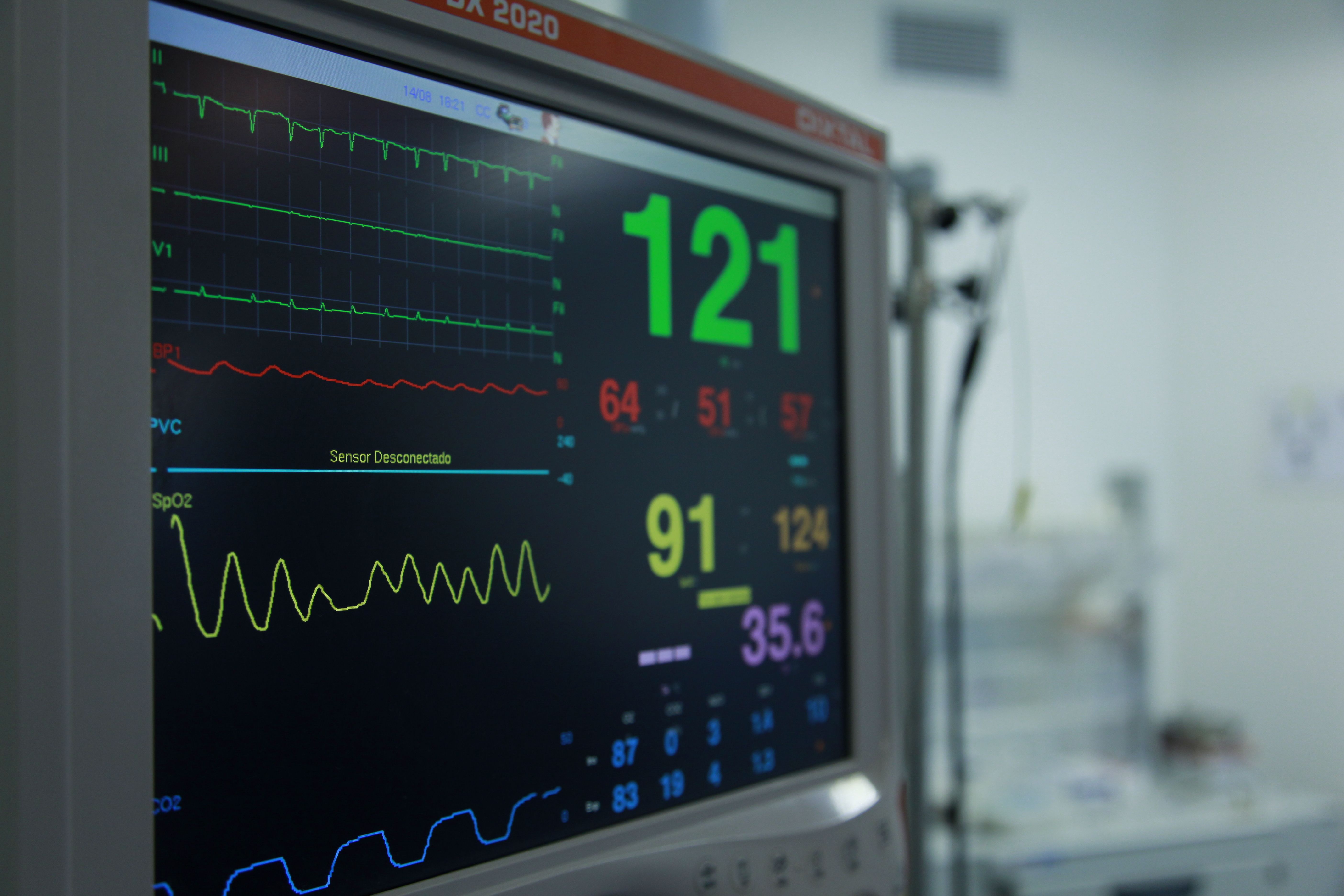 Heart rate monitor display