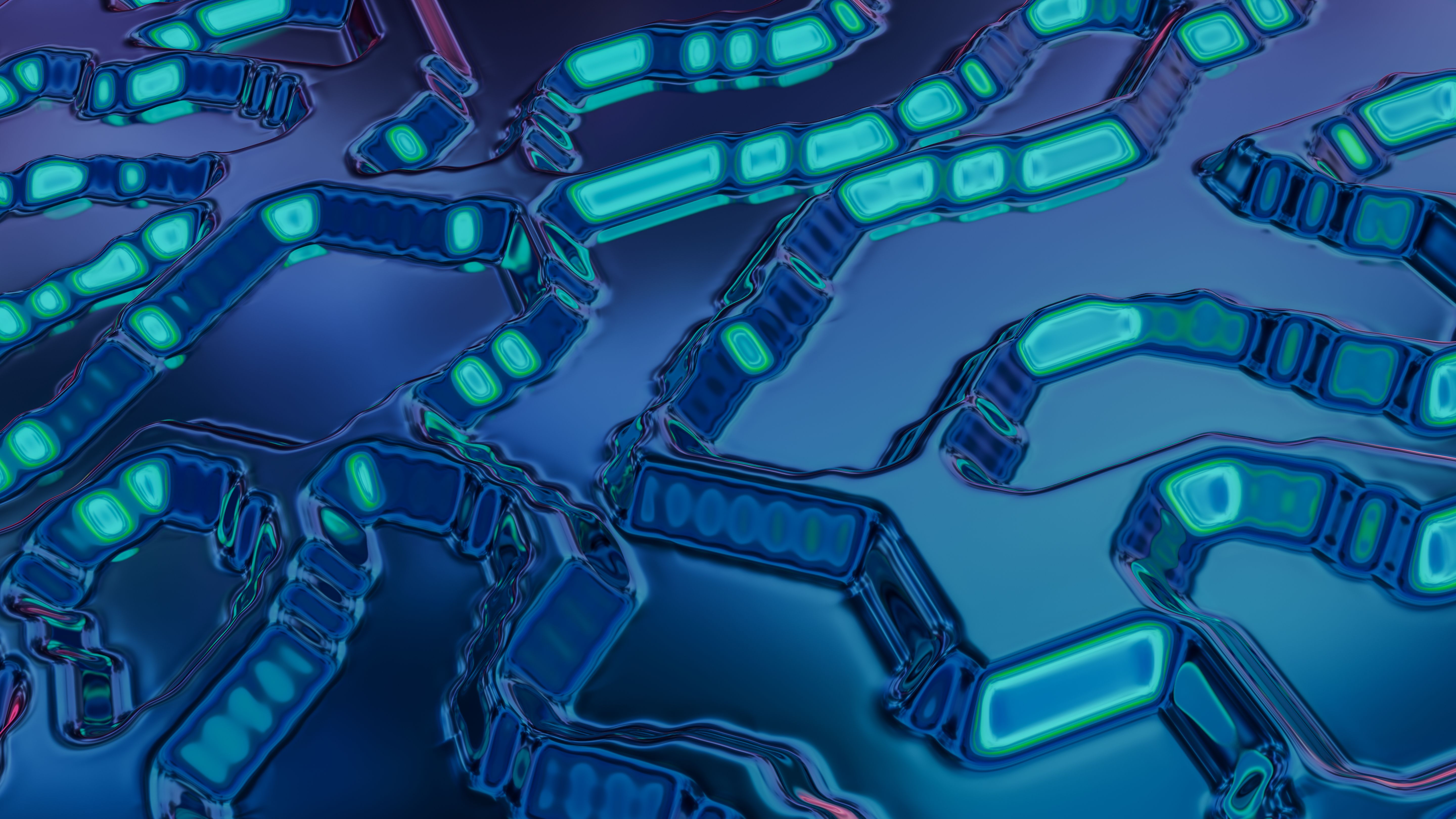 brain circuits glowing illustration