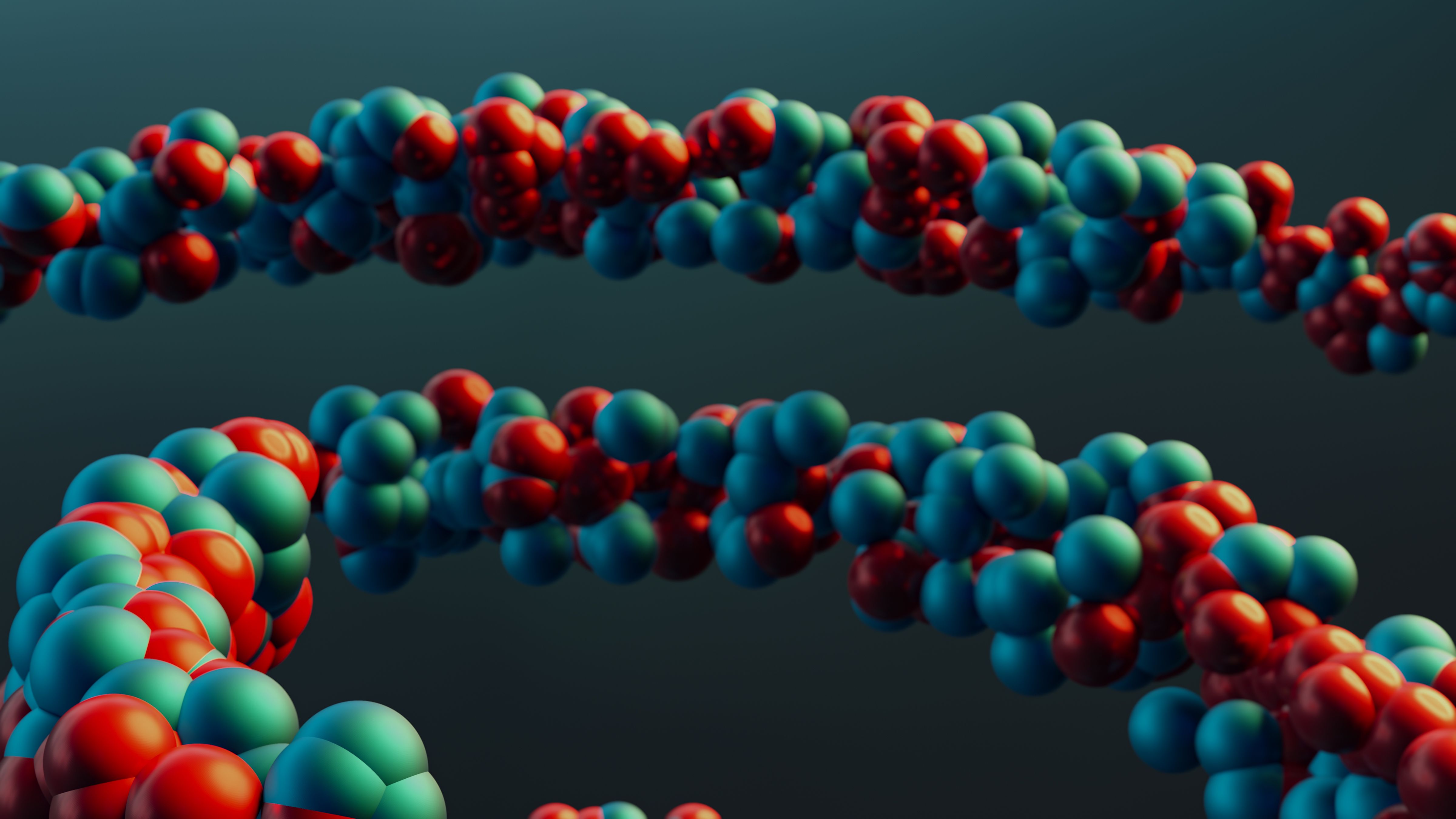 DNA strand close up