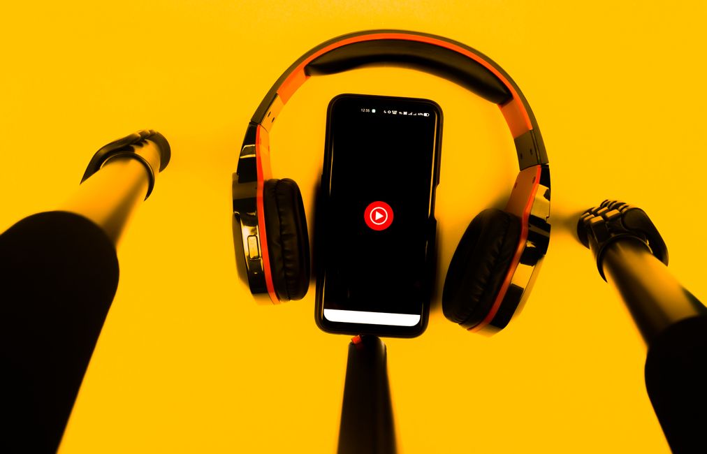 podcast feed on phone