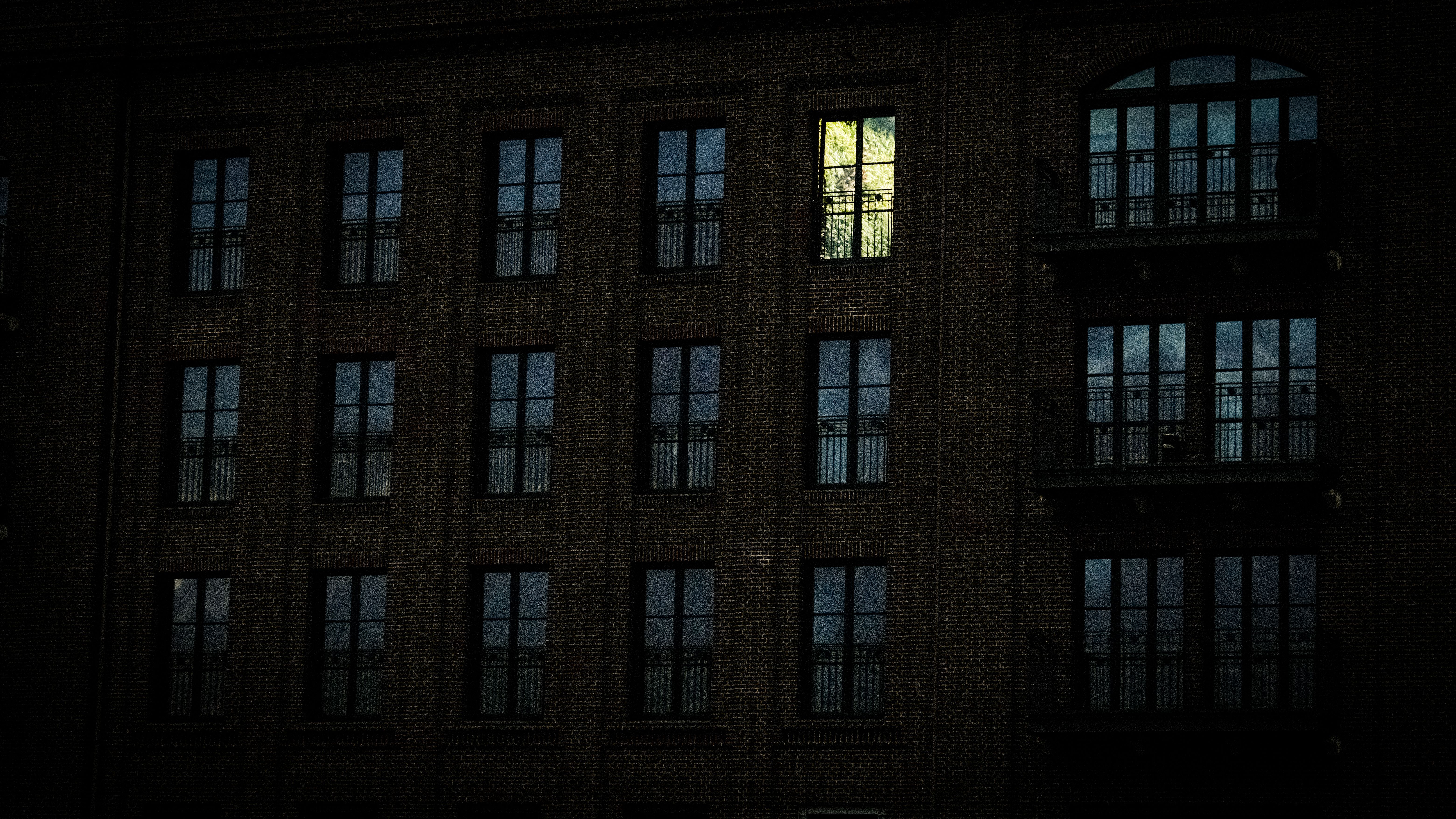 nighttime window quiet stillness