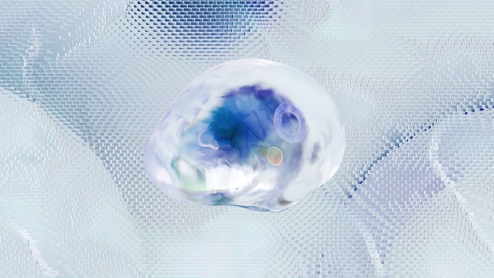 neuron network glowing softly