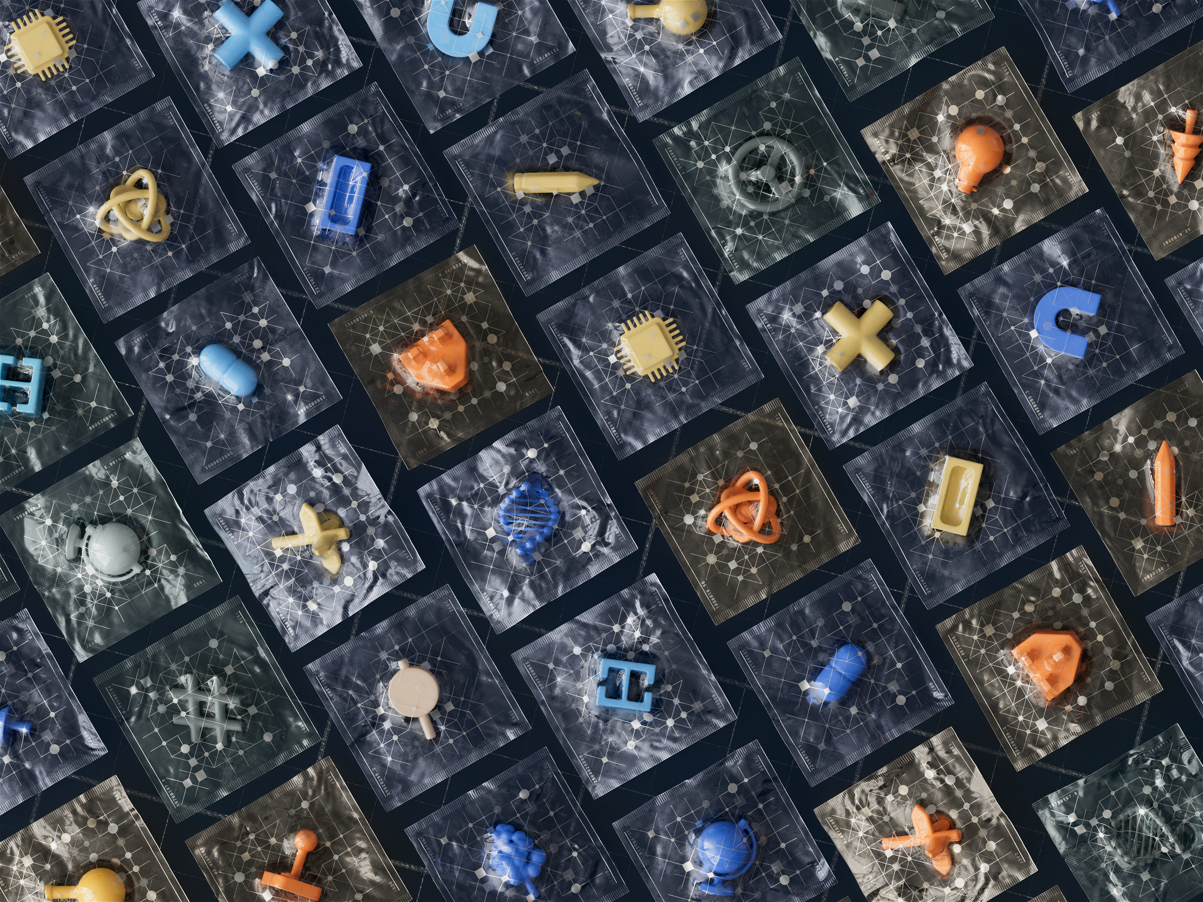 Neural network illustration close