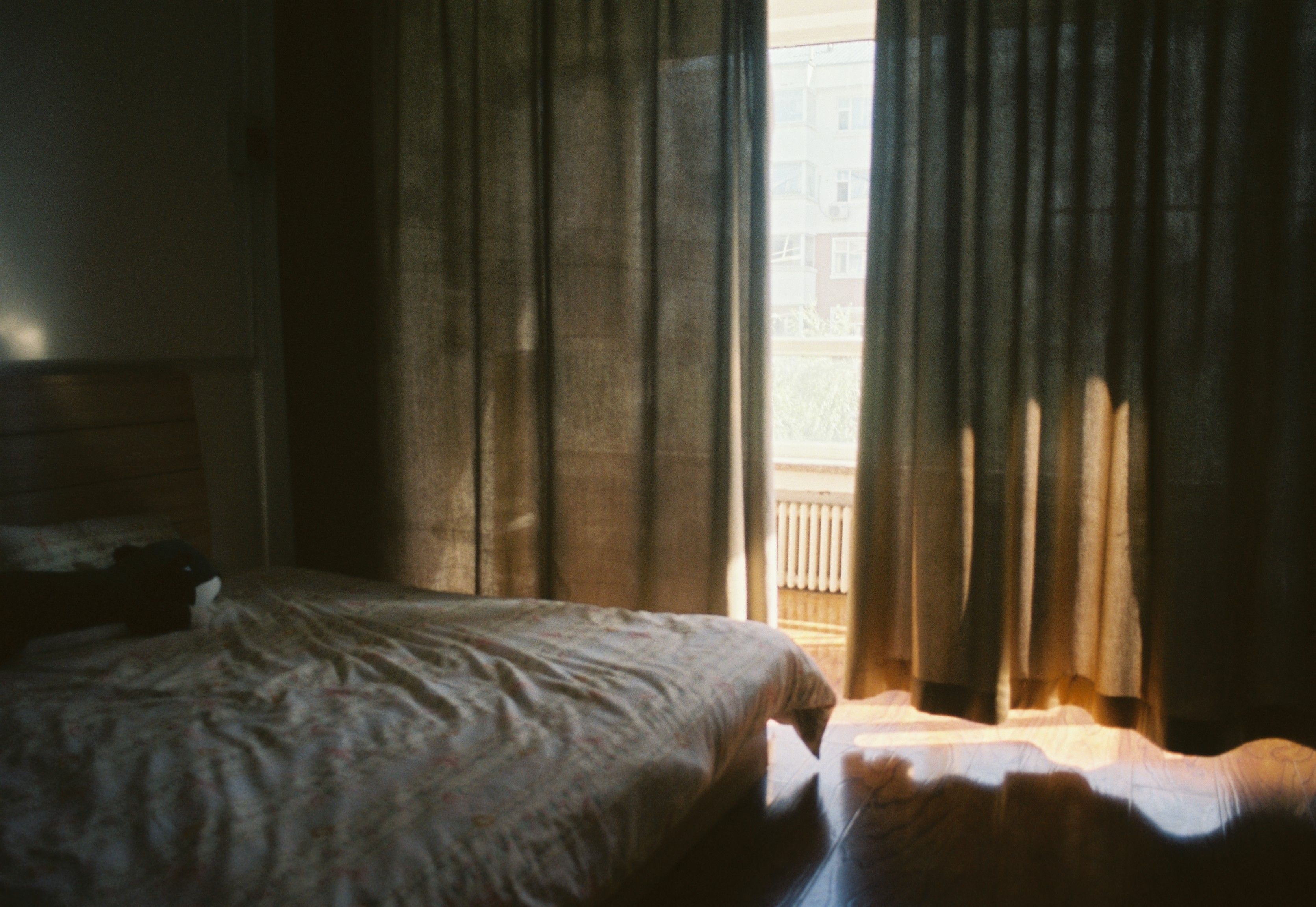 peaceful bedroom morning light