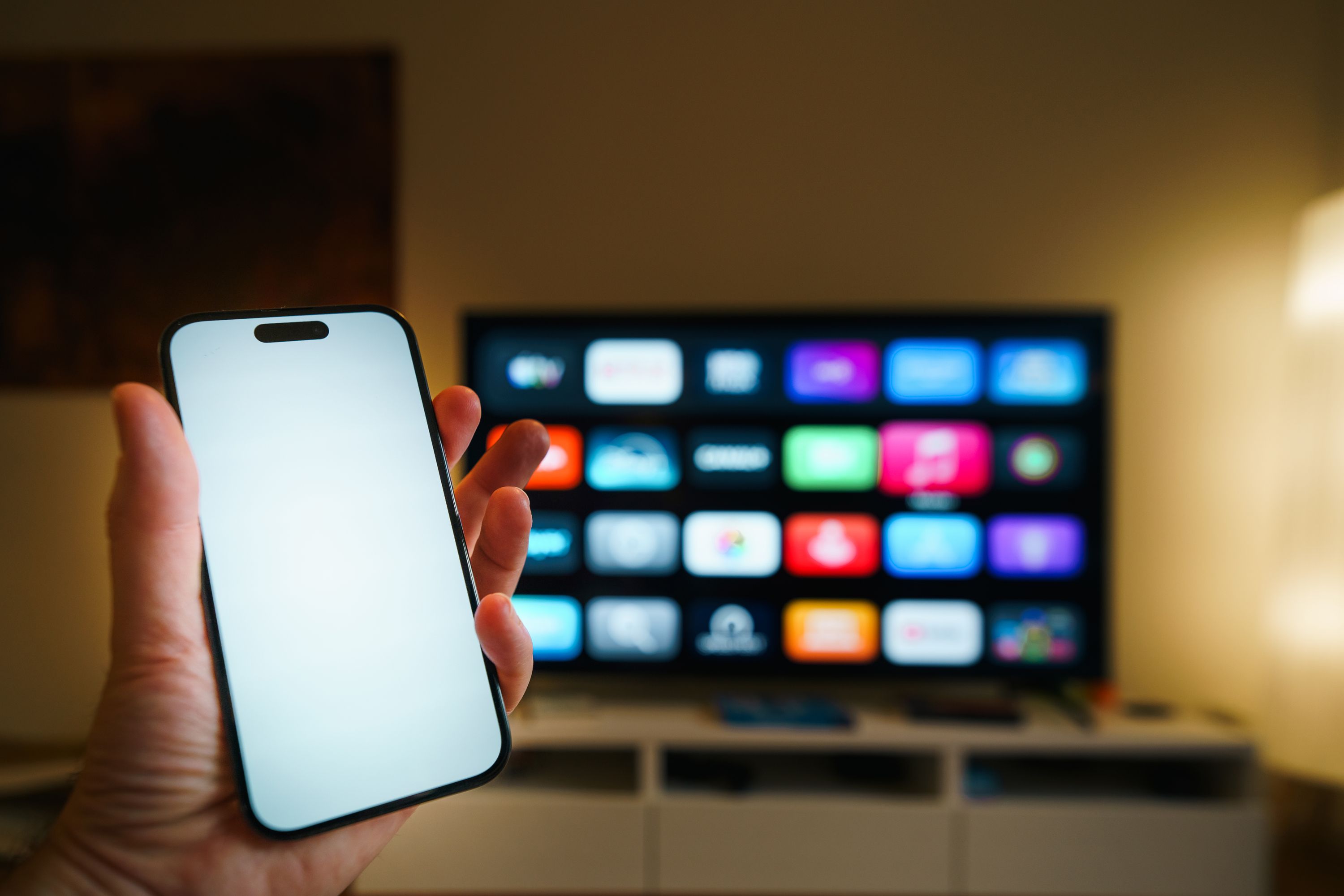 smartphone showing podcast app