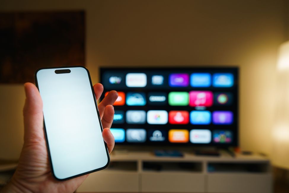 smartphone showing podcast app