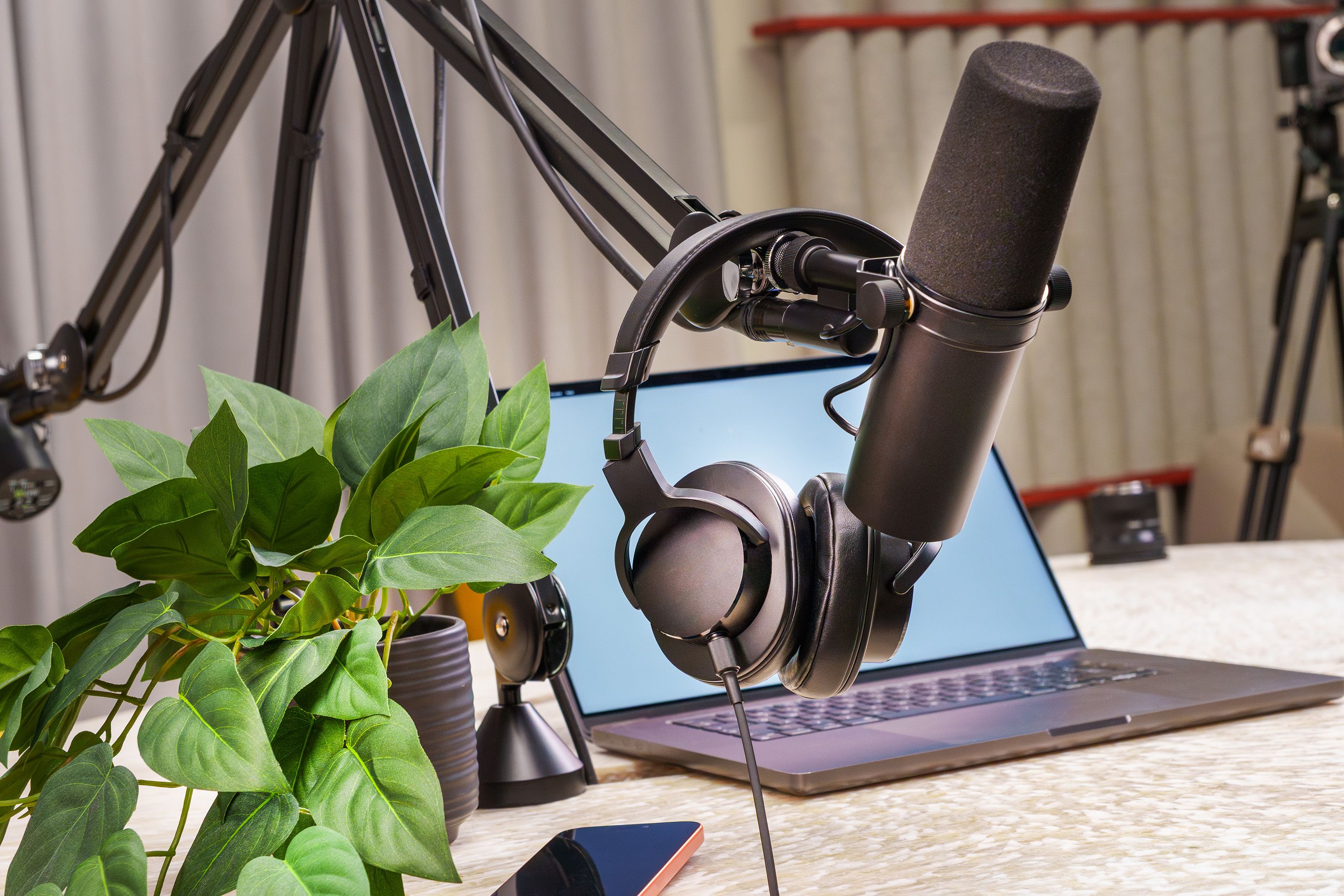 podcast recording studio setup