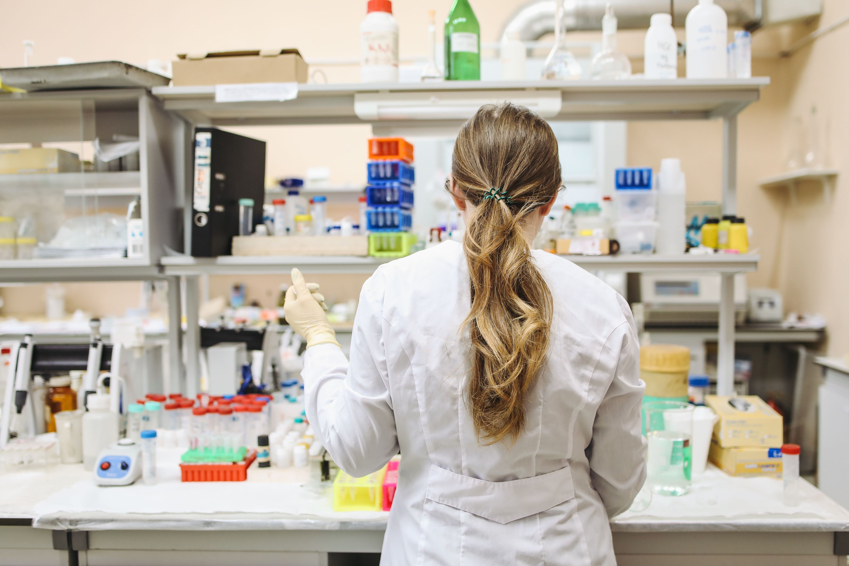 Medical research laboratory setting