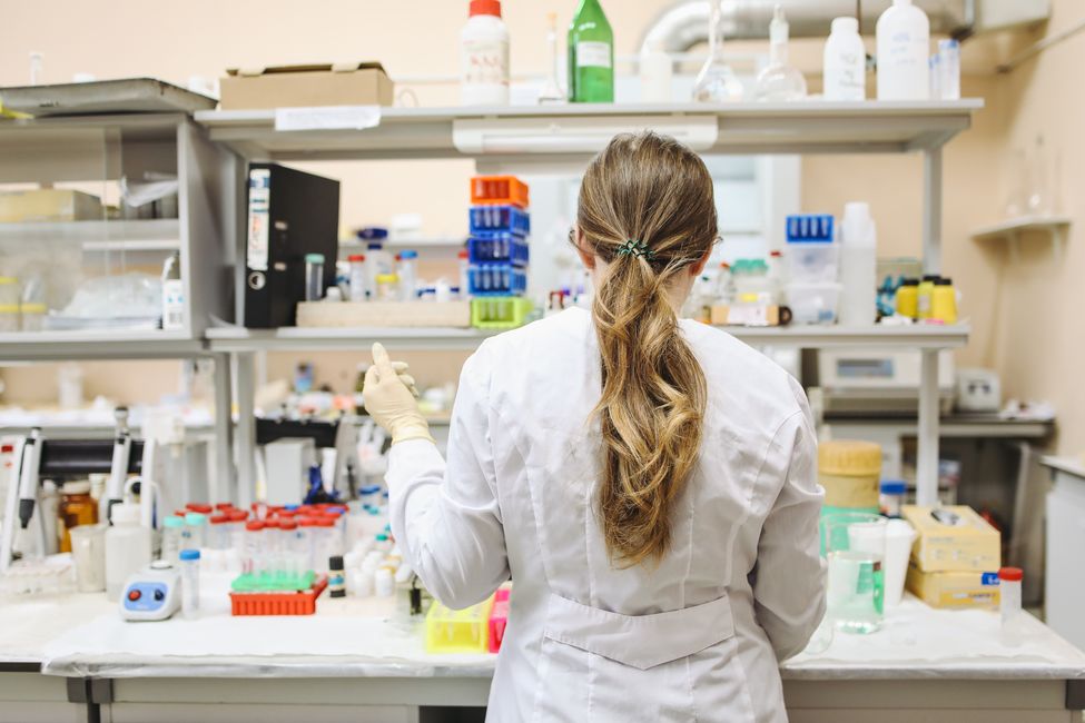 Medical research laboratory setting