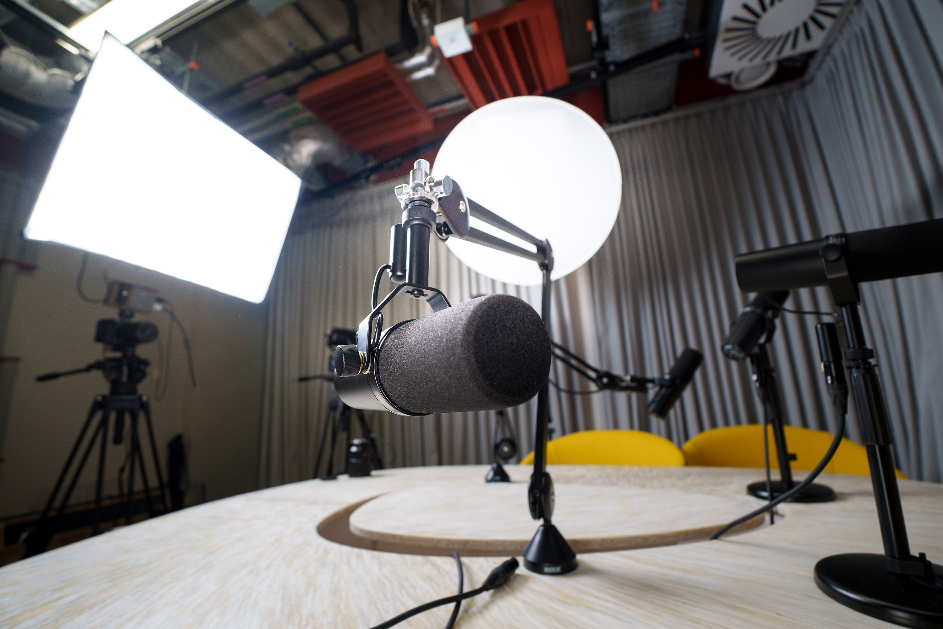 timer and microphone setup