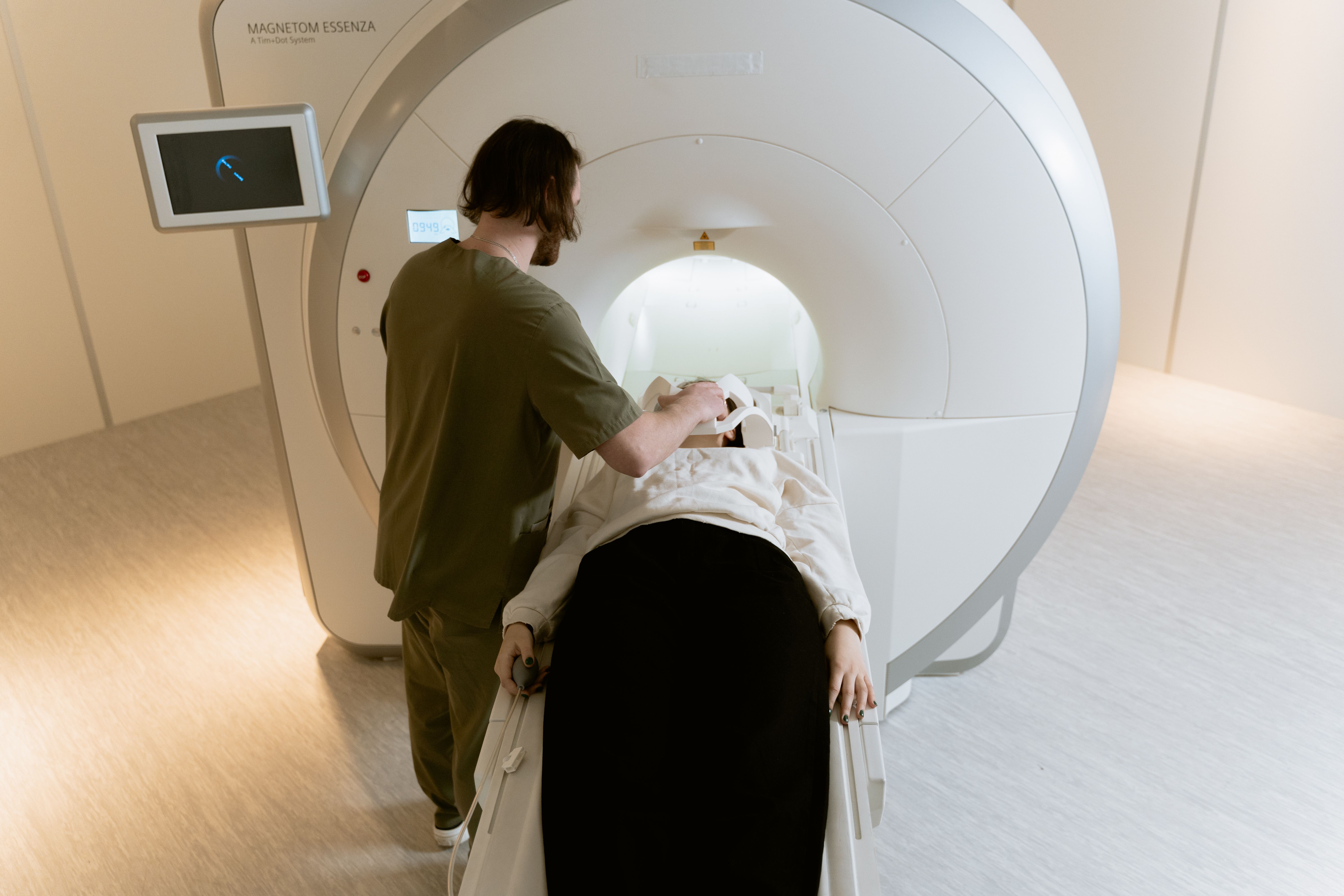 brain scan glowing regions
