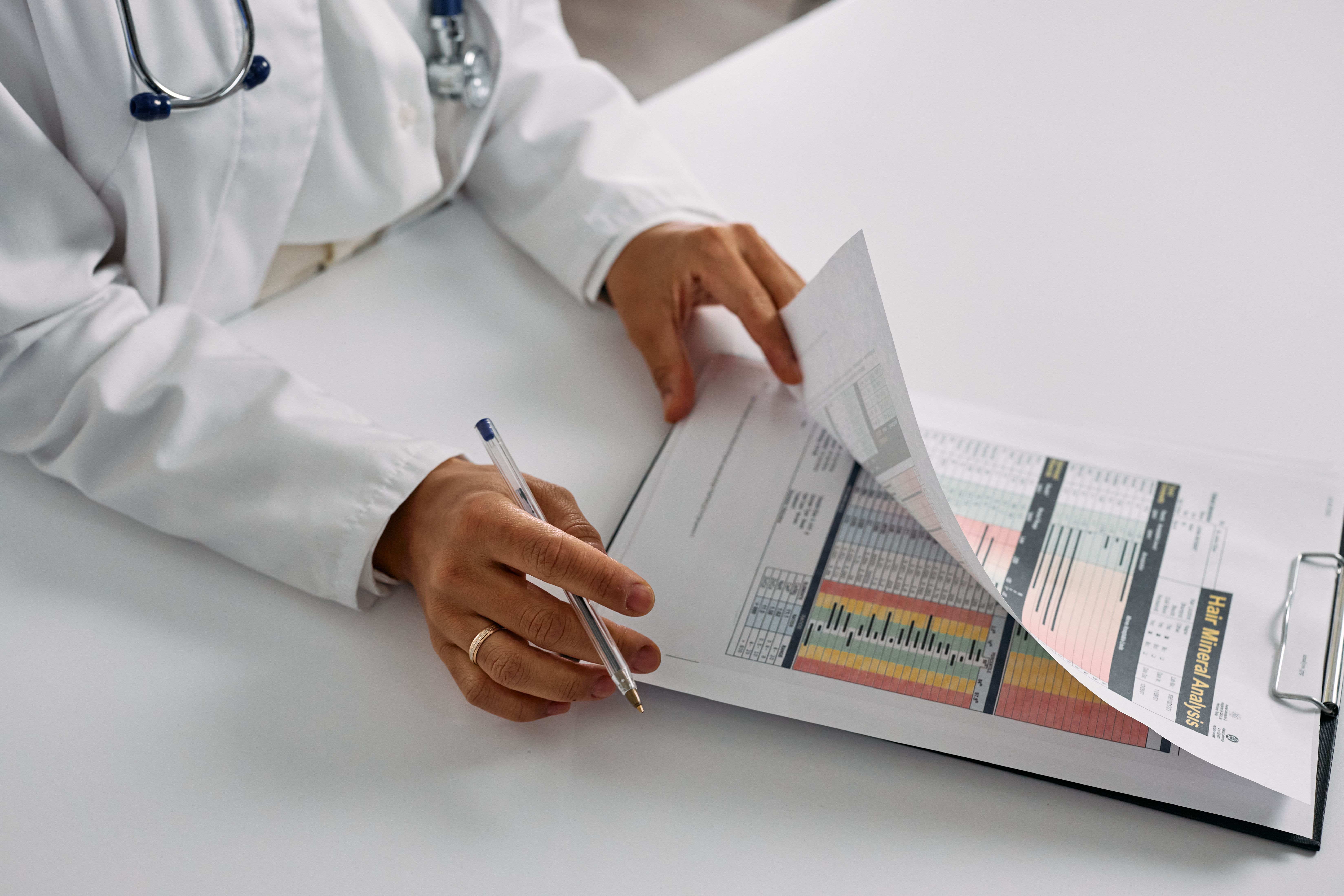 doctor reviewing patient chart