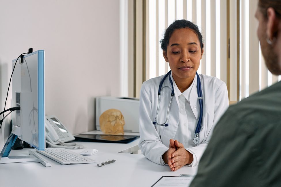 Patient consultation with doctor