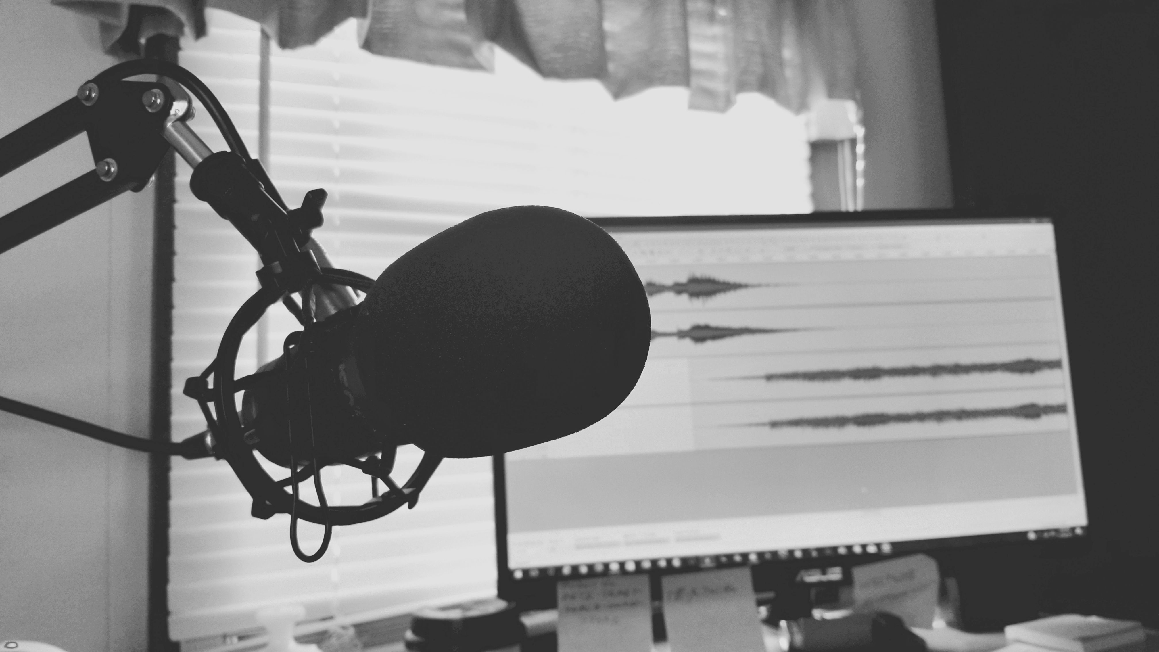 microphone in home studio