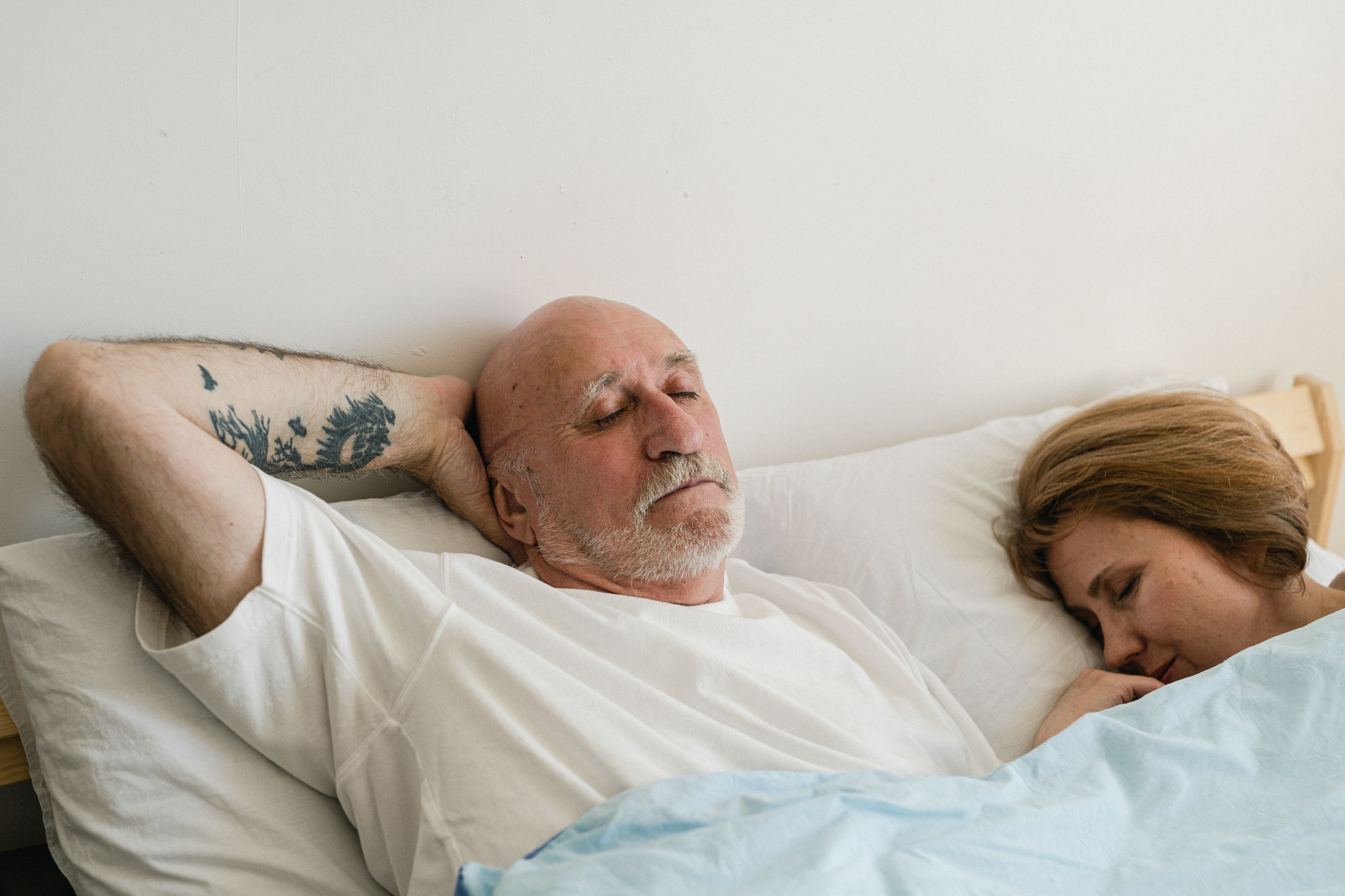 older adult peaceful sleep